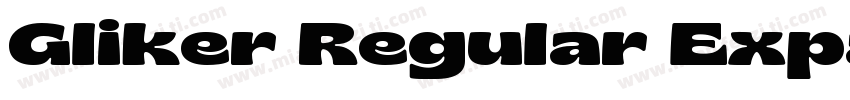 Gliker Regular Expan字体转换